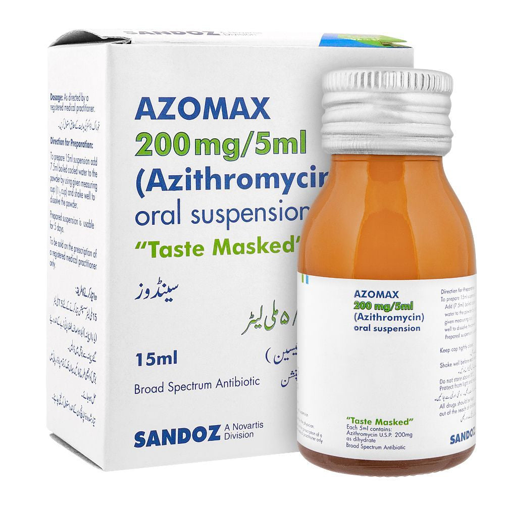 Azomax Ranges Azomax 200mg Oral Suspension 15ml – One Health