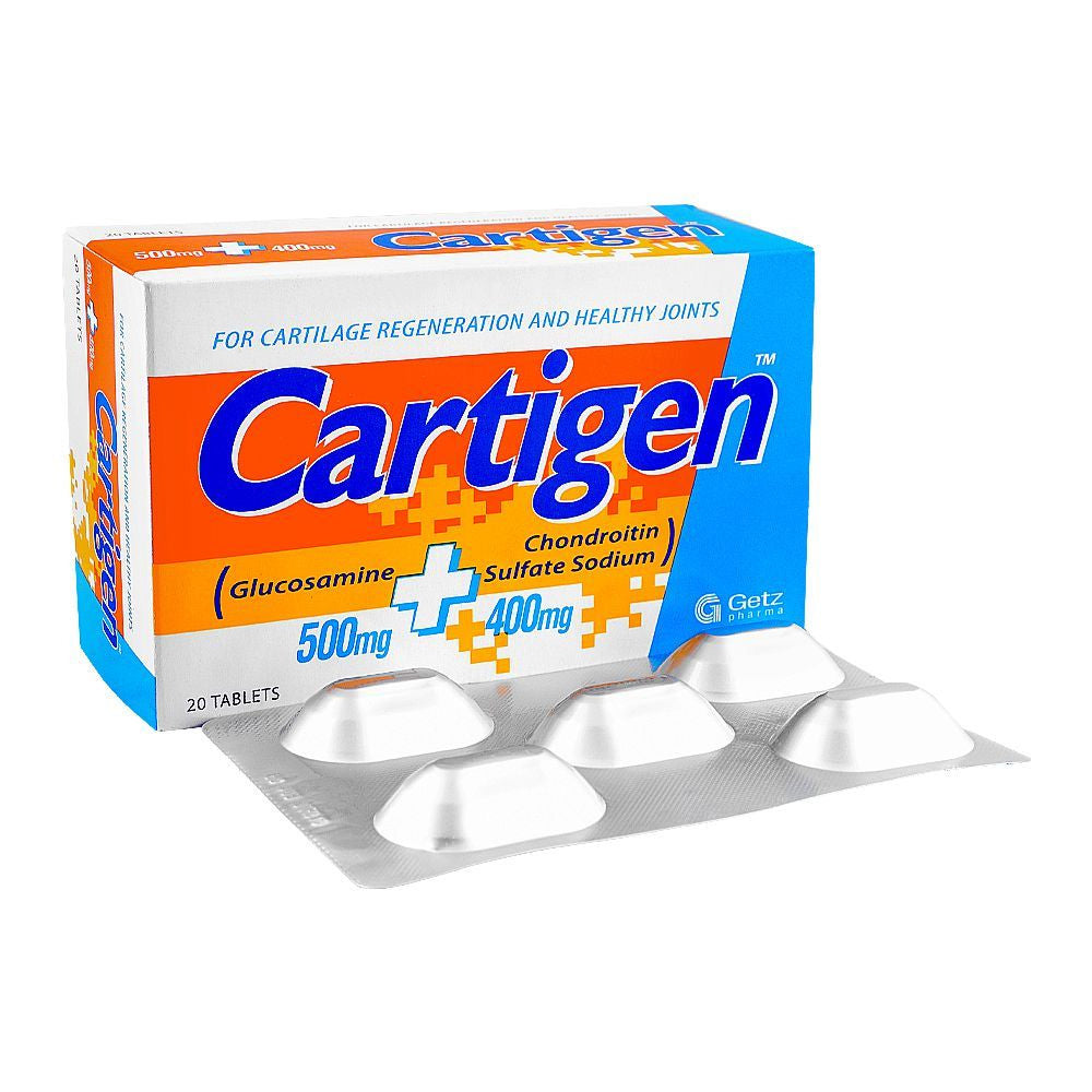 Cartiron Cartigen 500mg 20 Tablets – One Health