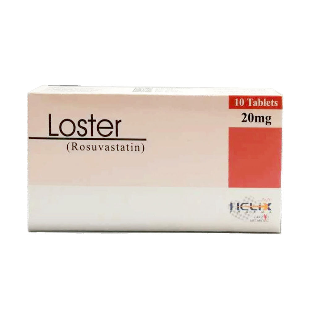 Loster 20mg 10 Tablets – One Health