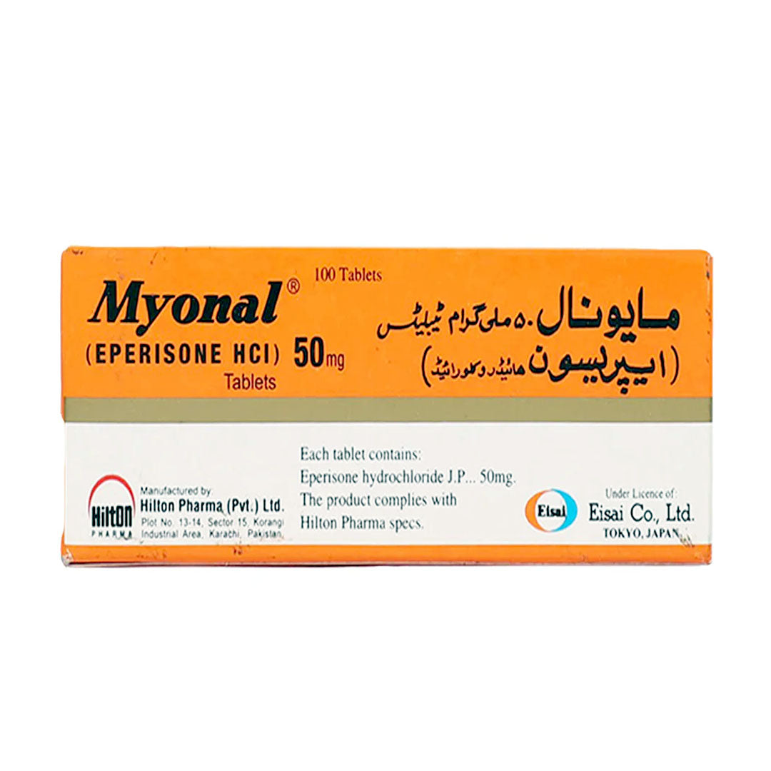 Myonal 50mg 100 Tablets One Health myonal-50mg-100-tablets-one-health