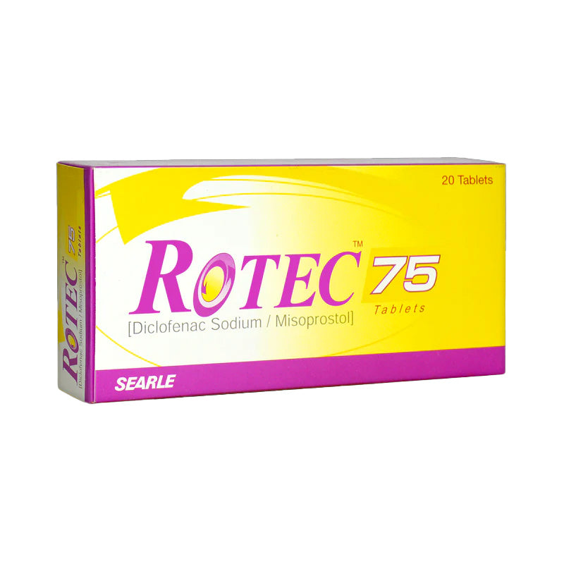Rotec 75mg 20 Tablets – One Health