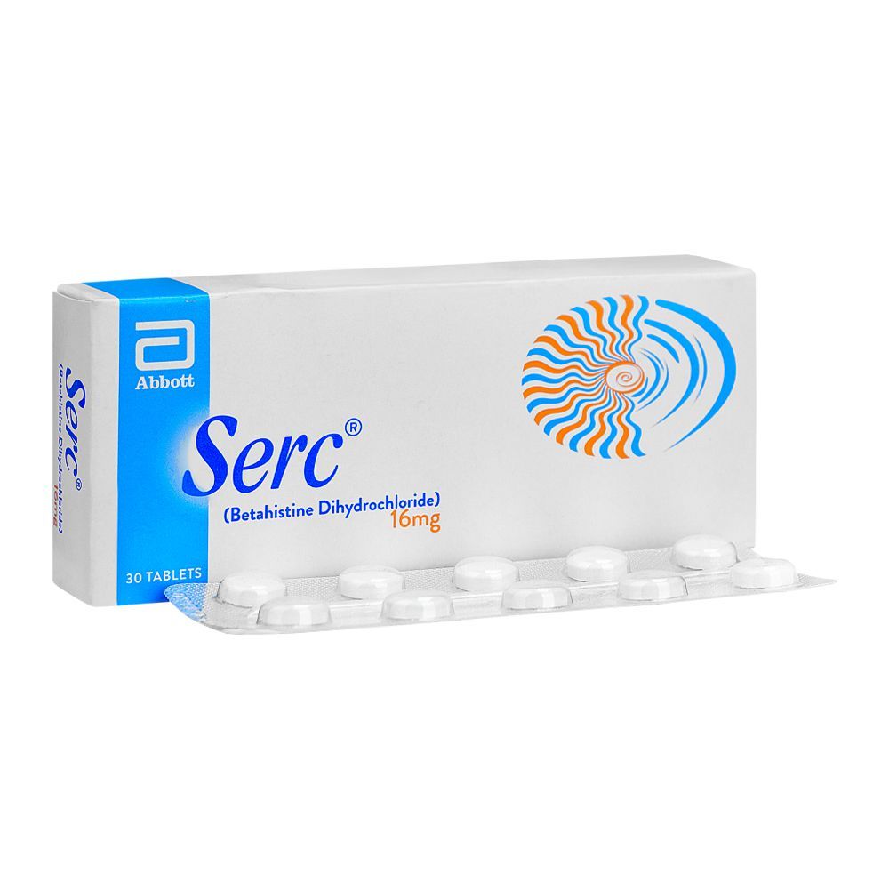Serc 16mg 30 Tablets – One Health